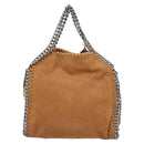 Stella MacCartney Chain Falabella Shoulder Bag Suede Brown Silver Auth BA14164A-2