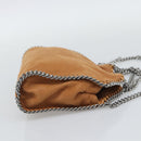 Stella MacCartney Chain Falabella Shoulder Bag Suede Brown Silver Auth BA14164A-4
