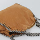 Stella MacCartney Chain Falabella Shoulder Bag Suede Brown Silver Auth BA14164A-6