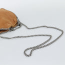 Stella MacCartney Chain Falabella Shoulder Bag Suede Brown Silver Auth BA14164A-8