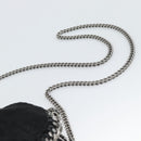 Stella MacCartney Falabella Chain Shoulder Bag Suede Black Silver Auth BA14165A-10