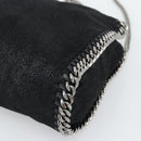 Stella MacCartney Falabella Chain Shoulder Bag Suede Black Silver Auth BA14165A-12