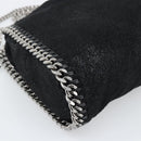 Stella MacCartney Falabella Chain Shoulder Bag Suede Black Silver Auth BA14165A-13
