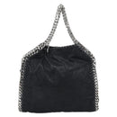 Stella MacCartney Falabella Chain Shoulder Bag Suede Black Silver Auth BA14165A-2