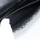 Jimmy Choo Glitter Chain Hand Bag Sequin Black Gold Tone Auth BA14167-20