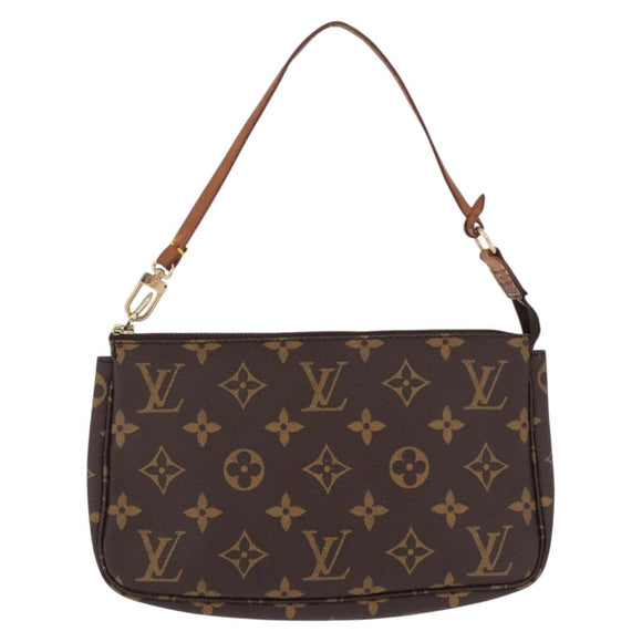 LOUIS VUITTON Monogram Pochette Accessoires Pouch M51980 LV Auth BA14168