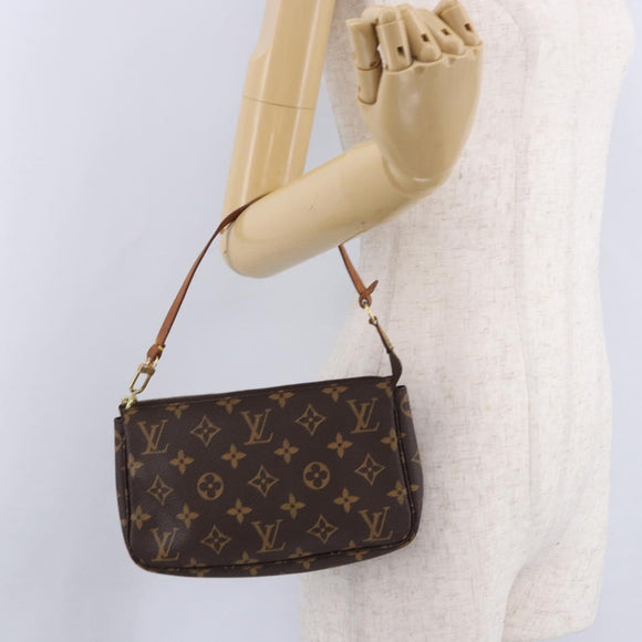 LOUIS VUITTON Monogram Pochette Accessoires Pouch M51980 LV Auth BA14168