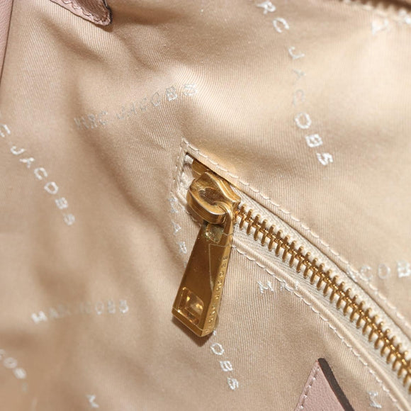 Marc Jacobs Shoulder Bag Leather 2way Pink Gold Auth BA14169A