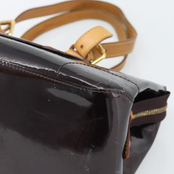 LOUIS VUITTON Monogram Vernis Rosewood Avenue Bag Amarante M93510 Auth BA14170