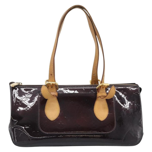 LOUIS VUITTON Monogram Vernis Rosewood Avenue Bag Amarante M93510 Auth BA14170