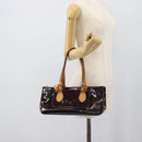 LOUIS VUITTON Monogram Vernis Rosewood Avenue Bag Amarante M93510 Auth BA14170-22