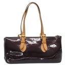 LOUIS VUITTON Monogram Vernis Rosewood Avenue Bag Amarante M93510 Auth BA14170-3