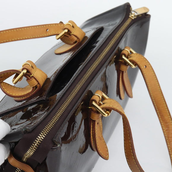 LOUIS VUITTON Monogram Vernis Rosewood Avenue Bag Amarante M93510 Auth BA14170