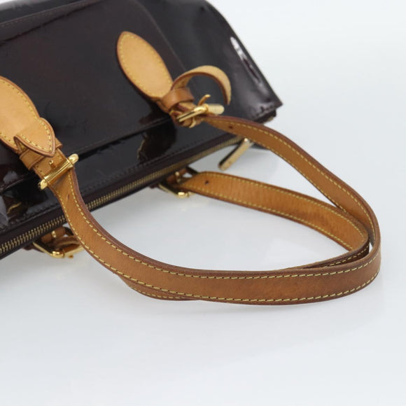 LOUIS VUITTON Monogram Vernis Rosewood Avenue Bag Amarante M93510 Auth BA14170