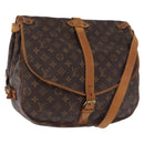LOUIS VUITTON Monogram Saumur 35 Shoulder Bag M42254 LV Auth BA14171-1