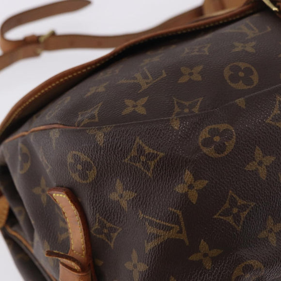LOUIS VUITTON Monogram Saumur 35 Shoulder Bag M42254 LV Auth BA14171