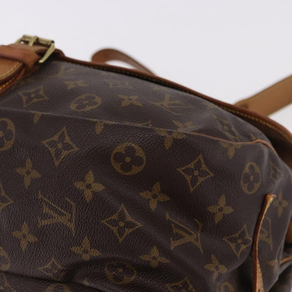 LOUIS VUITTON Monogram Saumur 35 Shoulder Bag M42254 LV Auth BA14171