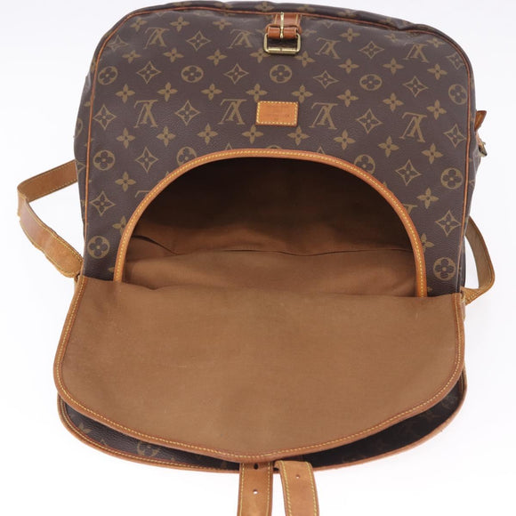 LOUIS VUITTON Monogram Saumur 35 Shoulder Bag M42254 LV Auth BA14171