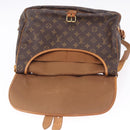 LOUIS VUITTON Monogram Saumur 35 Shoulder Bag M42254 LV Auth BA14171-23