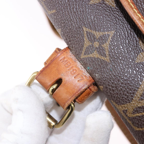 LOUIS VUITTON Monogram Saumur 35 Shoulder Bag M42254 LV Auth BA14171