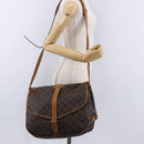 LOUIS VUITTON Monogram Saumur 35 Shoulder Bag M42254 LV Auth BA14171-28