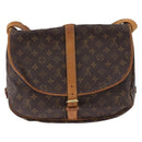 LOUIS VUITTON Monogram Saumur 35 Shoulder Bag M42254 LV Auth BA14171-2