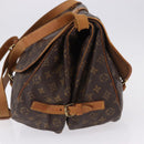 LOUIS VUITTON Monogram Saumur 35 Shoulder Bag M42254 LV Auth BA14171-3