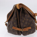 LOUIS VUITTON Monogram Saumur 35 Shoulder Bag M42254 LV Auth BA14171-4
