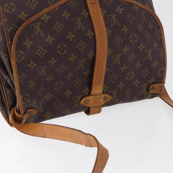 LOUIS VUITTON Monogram Saumur 35 Shoulder Bag M42254 LV Auth BA14171