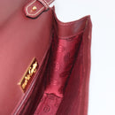 CARTIER Must Line Shoulder Bag Leather Bordeaux Gold Auth BA14172-20