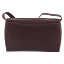 CARTIER Must Line Shoulder Bag Leather Bordeaux Gold Auth BA14172-2