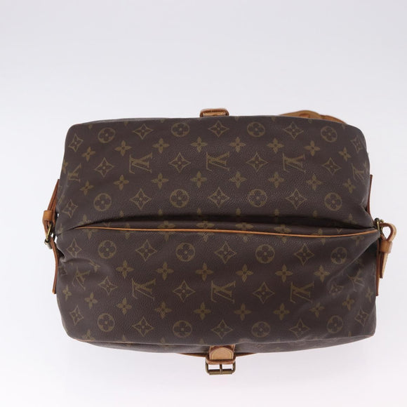 LOUIS VUITTON Monogram Saumur 35 Shoulder Bag M42254 LV Auth BA14173