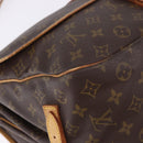 LOUIS VUITTON Monogram Saumur 35 Shoulder Bag M42254 LV Auth BA14173-11
