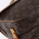 LOUIS VUITTON Monogram Saumur 35 Shoulder Bag M42254 LV Auth BA14173-13