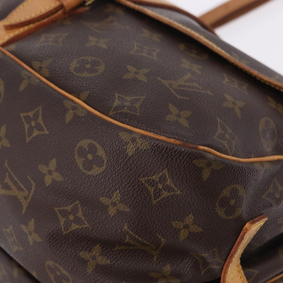 LOUIS VUITTON Monogram Saumur 35 Shoulder Bag M42254 LV Auth BA14173