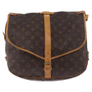 LOUIS VUITTON Monogram Saumur 35 Shoulder Bag M42254 LV Auth BA14173-2