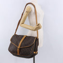 LOUIS VUITTON Monogram Saumur 35 Shoulder Bag M42254 LV Auth BA14173-29