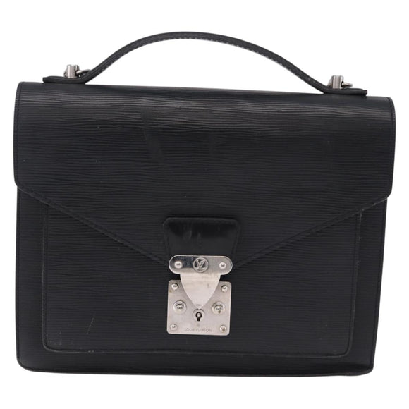 LOUIS VUITTON Epi Monceau 28 Hand Bag Black M52122 LV Auth BA14177