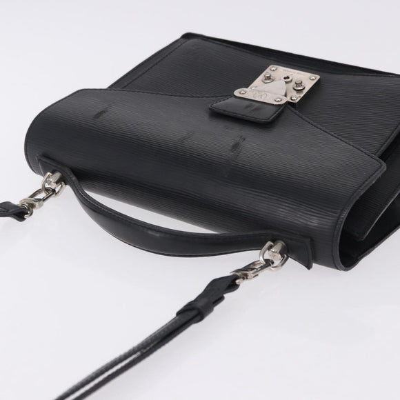 LOUIS VUITTON Epi Monceau 28 Hand Bag Black M52122 LV Auth BA14177