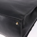 Gianni Versace Tote Bag Leather Black Gold Tone Auth BA14178V-16