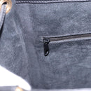 Gianni Versace Tote Bag Leather Black Gold Tone Auth BA14178V-20