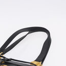 Gianni Versace Tote Bag Leather Black Gold Tone Auth BA14178V-8