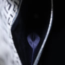 FENDI Zucchino Canvas Mamma Baguette Hand Bag Navy Silver Auth BA14179A-24