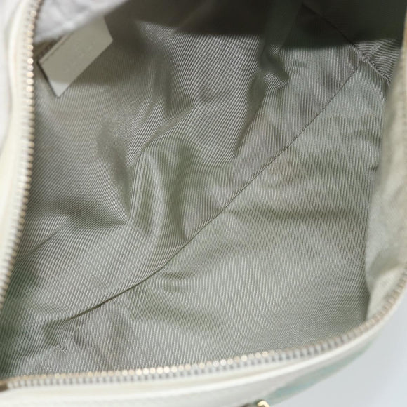 GUCCI GG Canvas Hand Bag Light Blue Gold 000 0851 Auth BA14180A