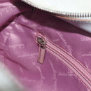 Salvatore Ferragamo Gancini Hand Bag Suede Light Blue Silver Auth BA14181-21