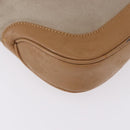 GUCCI Jackie Shoulder Bag Suede Beige Silver 001 3735 Auth BA14182-10