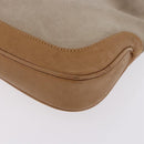 GUCCI Jackie Shoulder Bag Suede Beige Silver 001 3735 Auth BA14182-11