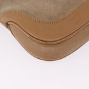 GUCCI Jackie Shoulder Bag Suede Beige Silver 001 3735 Auth BA14182-12