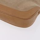 GUCCI Jackie Shoulder Bag Suede Beige Silver 001 3735 Auth BA14182-13