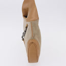 GUCCI Jackie Shoulder Bag Suede Beige Silver 001 3735 Auth BA14182-4
